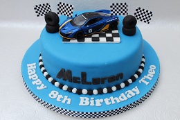 mclaren car birthday cake